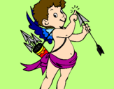 Desenho Cupido  pintado por rita faial