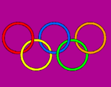 Desenho Argolas dos jogos olimpícos pintado por gabryell