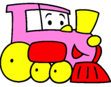 Desenho Comboio pintado por Joana