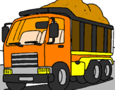 Desenho Camião de carga pintado por daniel alejandro