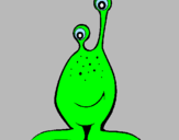 Desenho Mini-extraterrestre pintado por ERICK