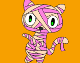 Desenho O gato momia pintado por juliett