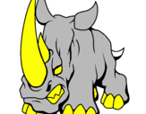 Desenho Rinoceronte II pintado por rtyuiop