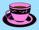 Desenho Taça de café pintado por gabriella