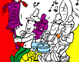 Desenho Banda de música pintado por ENZO