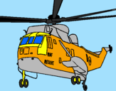 Desenho Helicoptero de resgate pintado por jp