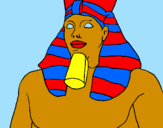 Desenho Ramses II pintado por leticia3d