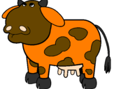 Desenho Vaca pensativa pintado por Danniel Henry