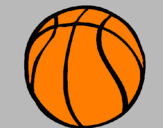 Desenho Bola de basquete pintado por Henrique lima