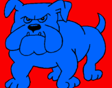 Desenho Cão Bulldog pintado por gabriel