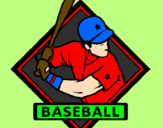 Desenho Logo de basebol pintado por joão  vitor