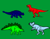 Desenho Dinossauros de terra pintado por RAFAEL