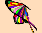 Desenho Borboleta com grandes asas pintado por AMANDA