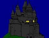 Desenho Castelo medieval pintado por castelo da Feira
