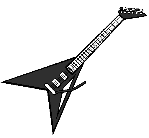 Desenho Guitarra elétrica II pintado por sakura