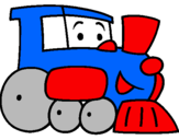 Desenho Comboio pintado por Joana