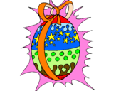Desenho Ovo de Páscoa brilhante pintado por CUFITAS