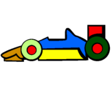 Desenho Fórmula 1 pintado por 01