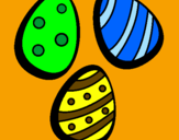 Desenho Ovos de páscoa IV pintado por icaro
