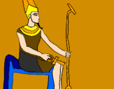 Desenho Amon pintado por Cecilia