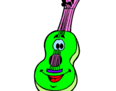 Desenho Guitarra espanhola  pintado por viola