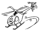 Desenho Helicóptero pintado por nani