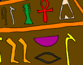 Desenho Hieróglifo pintado por roberth