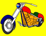 Desenho Moto pintado por adryell