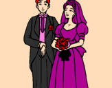 Desenho Marido e esposa III pintado por isabela