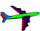 Desenho Avião pintado por igor rugilo