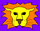 Desenho Leão pintado por AgnaRudra