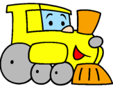 Desenho Comboio pintado por ana