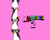 Desenho Madagascar 2 Pingüinos pintado por mariana