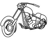 Desenho Moto pintado por Borin