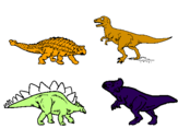Desenho Dinossauros de terra pintado por nathan dos santos carmo
