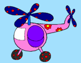 Desenho Helicoptero enfeitado pintado por yasmin de lima da rosa