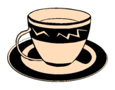 Desenho Taça de café pintado por YNELEREGALO
