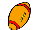 Desenho Bola de futebol americano pintado por joão marcelo