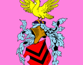 Desenho Escudo de armas e águia pintado por Joao Victor