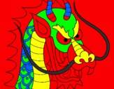 Desenho Cabeça de dragão pintado por WESLEY  C