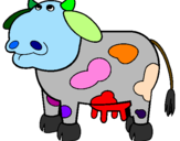 Desenho Vaca pensativa pintado por JOAO   VICTOR