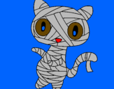 Desenho O gato momia pintado por ines serrano
