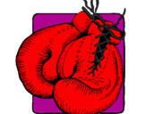 Desenho Luvas de boxe pintado por eduardo