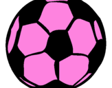 Desenho Bola de futebol pintado por palloma