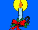 Desenho Vela de natal pintado por matheus 