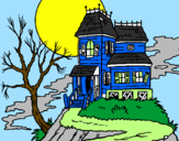 Desenho Casa encantada pintado por EDUARDO