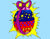 Desenho Ovo de Páscoa brilhante pintado por MARIANA.GVIEIRA