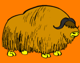 Desenho Bisonte  pintado por ruan