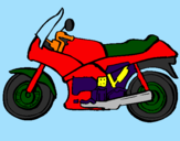 Desenho Motocicleta pintado por Nícolas