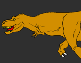 Desenho Tiranossaurus Rex pintado por andre
